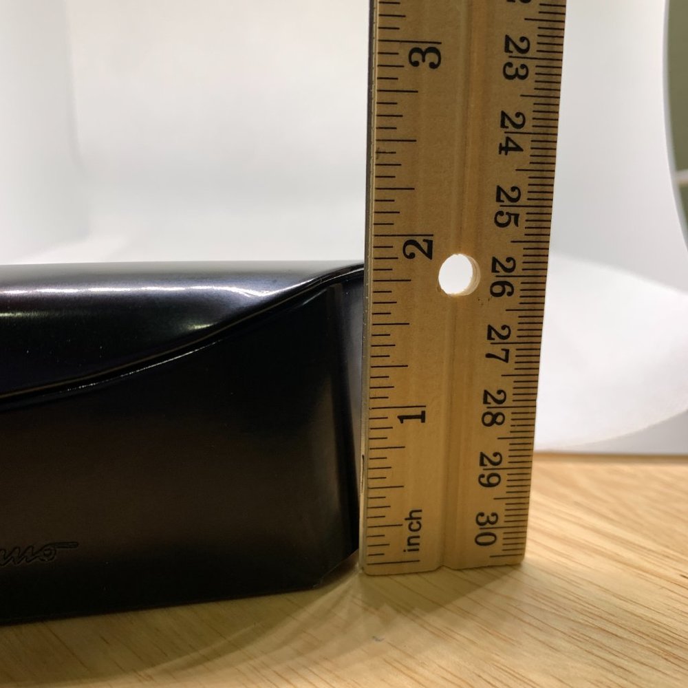 Salvatore Ferragamo NWOT Eyeglasses Case, Cloth Black Faux Leather - Picture 9 of 12